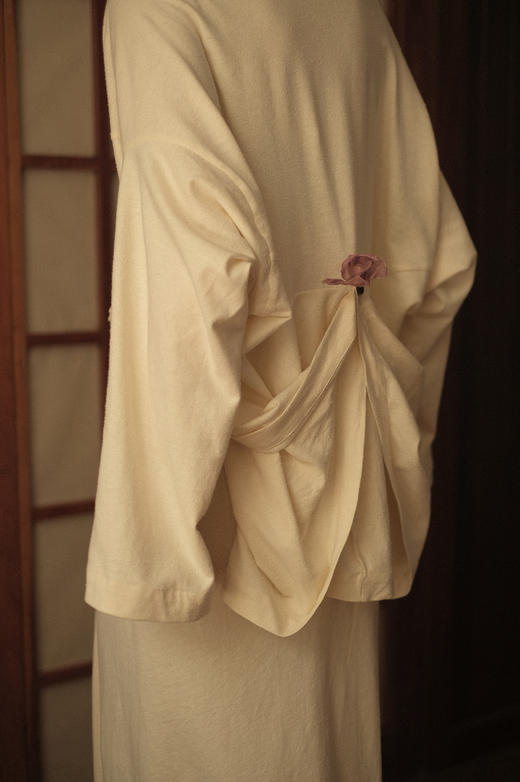 空山印 - 蚕丝棉围裹半裙/开衫（桑蚕紬丝） 商品图3