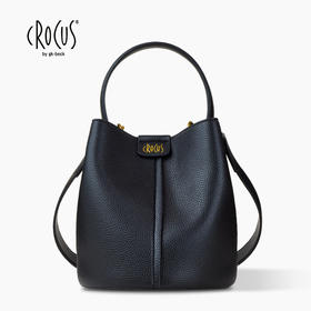 春日限定【抢先购】【品牌授权】德国品牌Crocus伦敦回忆经典女包时尚百搭单肩荔枝纹菜篮子包-YUAL