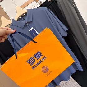 【复团开始】千元套装️仅需99ROMON罗蒙男士冰感无痕轻奢POLO休闲裤上身高级感满满锦氨纶冰丝速干面料清凉透气速干不沾身基地直邮