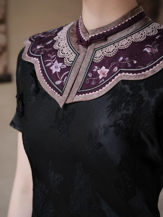 盛唐牡丹| 四合如意手绣云肩 商品图2