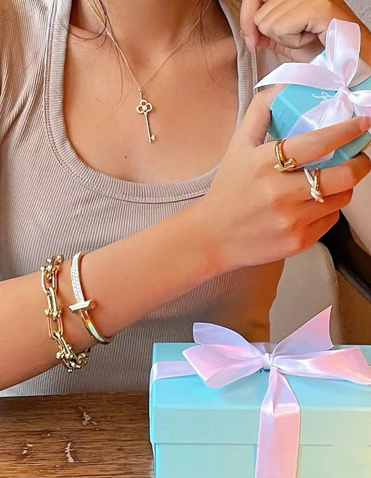 蒂芙尼 宽版半钻T字手镯（XTY） 商品图5