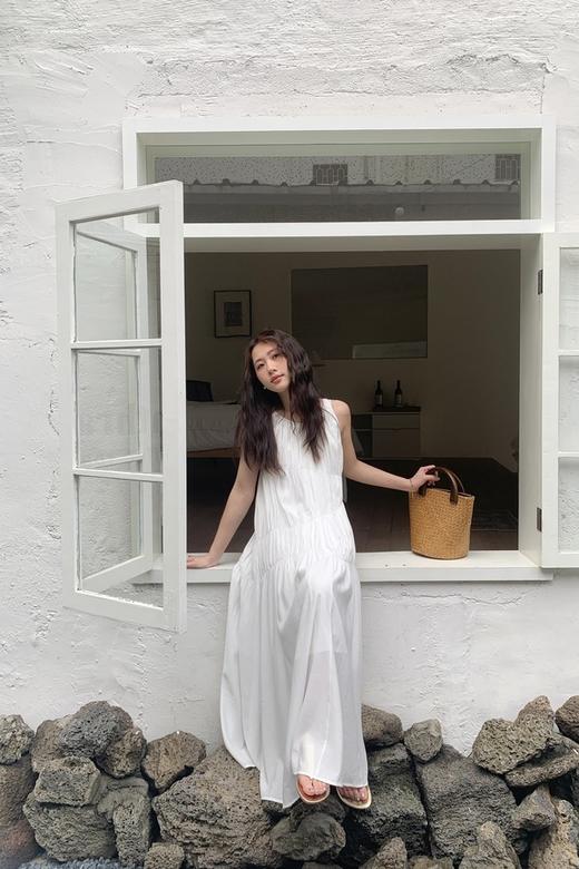 SUMMER & SAGE 白色法式度假风连衣裙 20495 商品图1