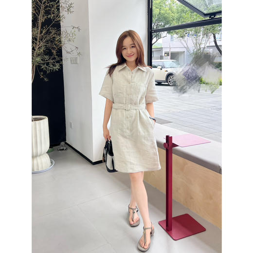 2506302    zhi禾 亚麻衬衫连衣裙 商品图9