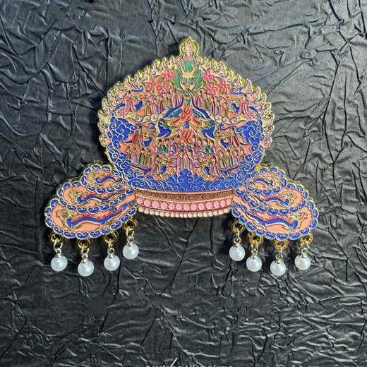 【宋朝皇后凤冠冰箱贴】九龙花钗冠锌合金金属磁贴 商品图2