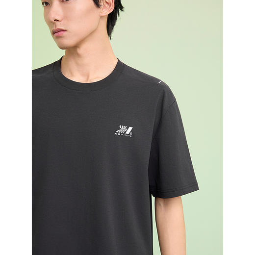 GXG男装 圆领T恤背后图案印花上衣短袖针织 2025夏季热卖 商品图4