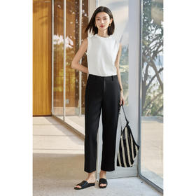 剩S/M/L/XL 【休闲套装】2025夏季时尚无袖针织衫显瘦小脚裤3648