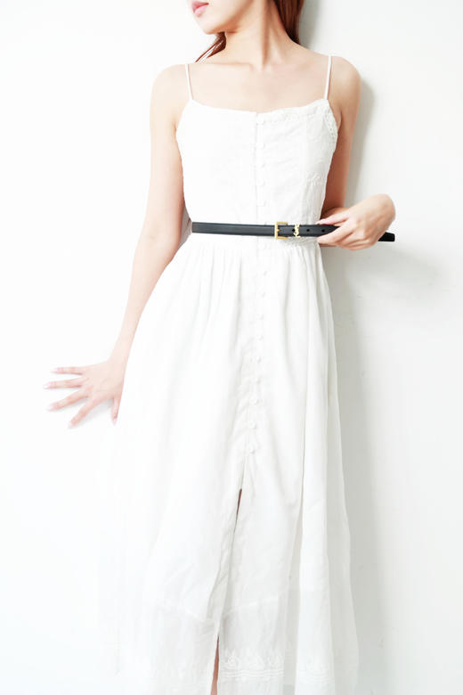 显腰身啊啊啊，女神气质全开。复古纯铜手工黑色方扣腰带C061088 商品图10