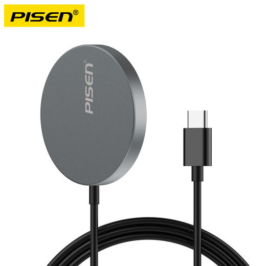 品胜 15W铝合金磁吸无线充电器快充适用于MagSafe磁吸快充iPhone16/15/14/13/12ProMax/PLUS苹果手机安卓桌面充电板 商品图8