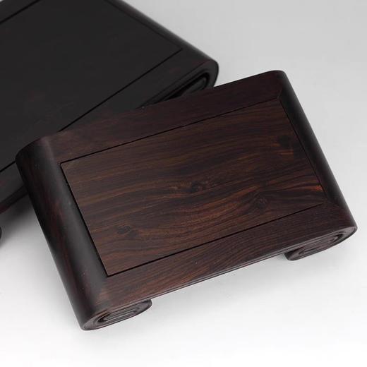 紫光檀书卷长方形底座 商品图1