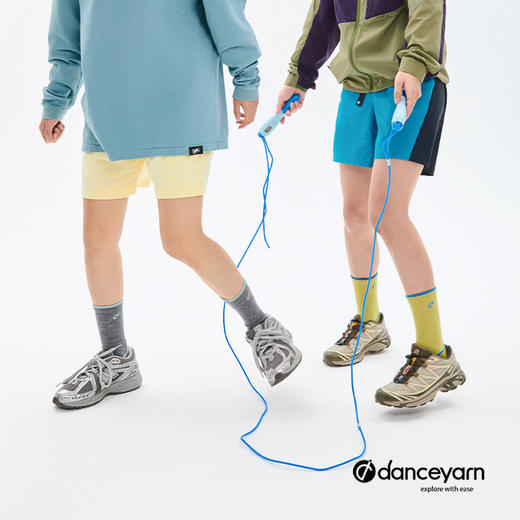 danceyarn 石头同款H3061中量中筒美丽诺羊毛重装徒步袜超强缓震防异味 商品图5