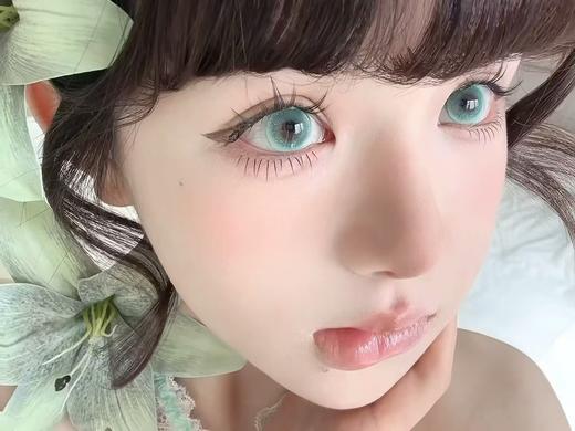 <月抛中直径>-Yeelens月抛-孔雀羽 绿-14.5mm【月抛 0-800度 不含525/575】 商品图5