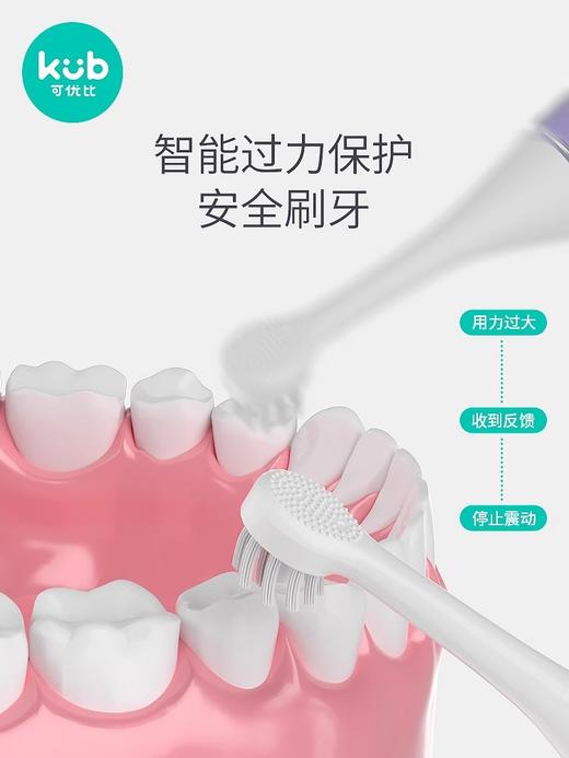 【微瑕】可优比智能语音电动牙刷 2~5~6~8岁以上婴儿幼儿宝宝儿童自动软毛（收到无质量问题不退不换，介意者勿拍） 商品图2
