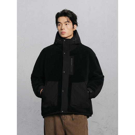 GXG男装 仿羊羔毛夹克男通勤外套 24冬季热卖G24X214067 商品图2