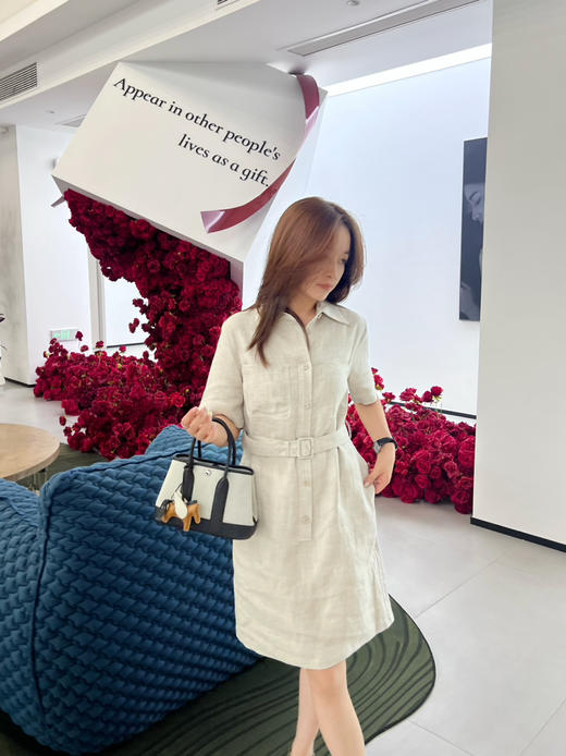 2506302    zhi禾 亚麻衬衫连衣裙 商品图1