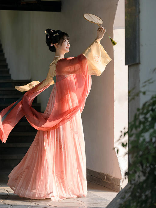 【重回汉唐云涧绣梦】正品原创唐制齐胸衫裙襦裙披帛日常轻汉服女成人 商品图2