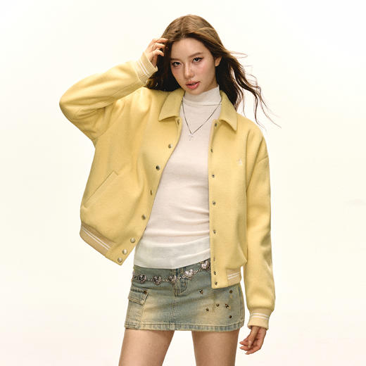 Ariseism 美式复古棒球服外套女2025春秋新款上衣 商品图2
