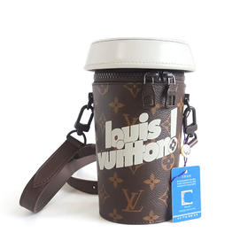 【95新】LV路易威登M80812 棕色老花Coffee cup咖啡杯包斜挎包中性款现售价：8100！060625NJS12