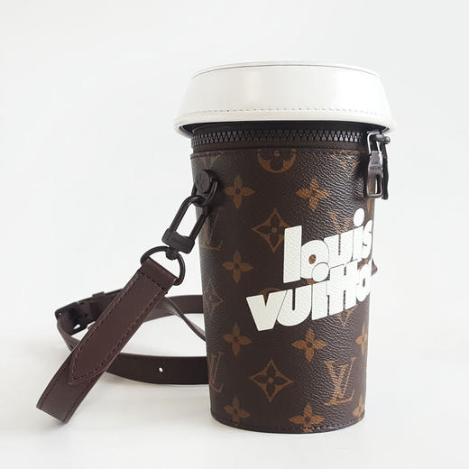 【95新】LV路易威登M80812 棕色老花Coffee cup咖啡杯包斜挎包中性款现售价：8100！060625NJS12 商品图2