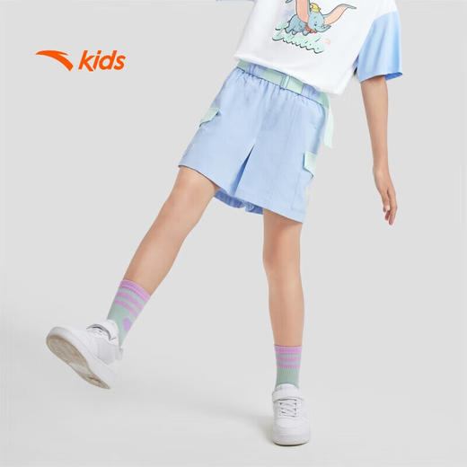 【超值】安踏儿童短裙2024年夏季女大小童户外运动裤裙透气裙子362428502 商品图0