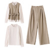 轻熟风气质超火西装马甲阔腿裤三件套MEIQIN5533-1 商品缩略图4