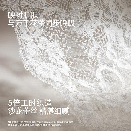 好奇蜜斯蕾丝吊带睡裙女性感夏薄睡衣新款花边法式纯欲白短款  卡娅 商品图2