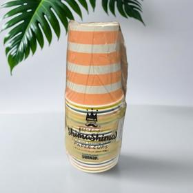 日品客一次性条纹纸杯（20个入）