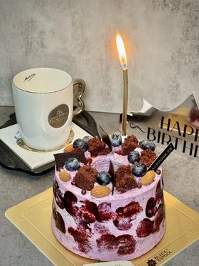 被问爆！这款蓝莓黑巧蛋糕，三重快乐暴击