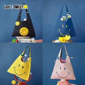 【云优选】SMILEY &Lee联名笑脸包托特包大容量牛仔通勤女包手提单肩包
