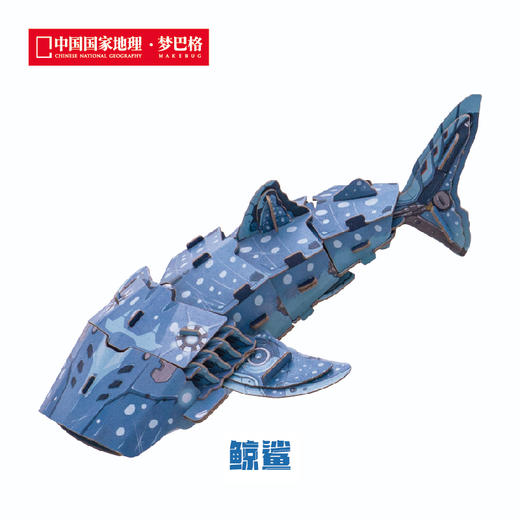 博物文创 班门弄甲系列拼插纸模 白鲸 大白鲨 鲸鲨 抹香鲸 送礼好物 商品图1