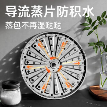 炊大皇304不锈钢三层蒸锅家用复合底汤锅蒸馒头包子可视高拱盖32cm 商品图6