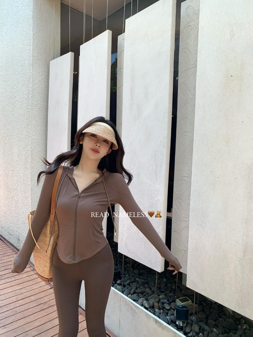 Read Nameless /咖色防晒帽衫+咖色超薄软瑜伽裤 2025/6/12 商品图12