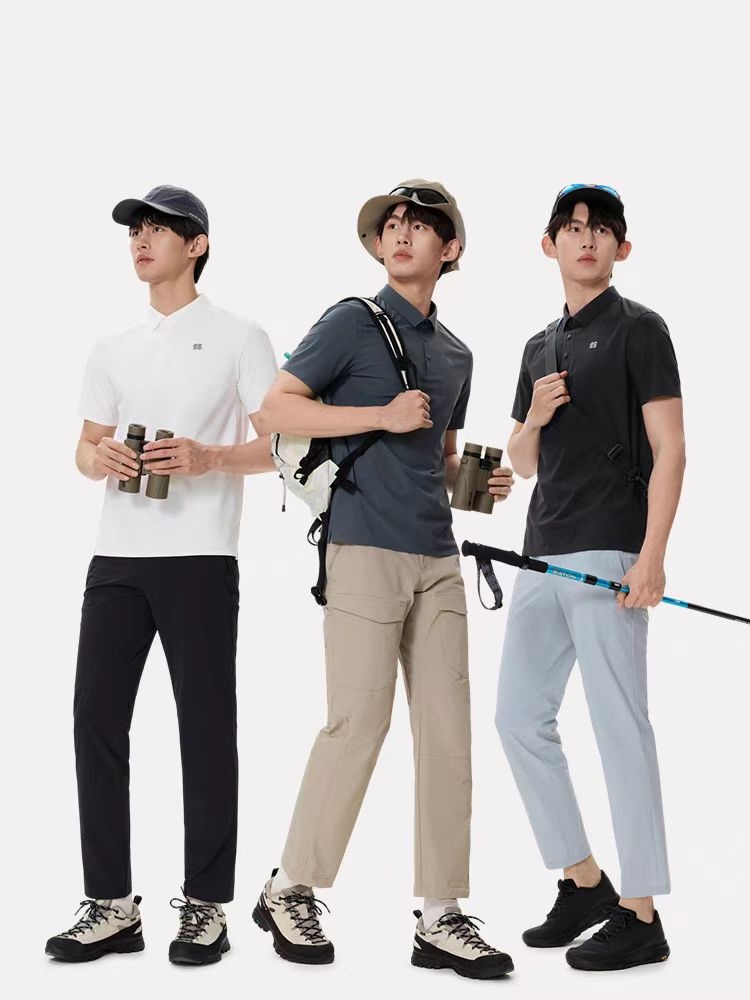 KOLON SPORT可隆凉感防晒压胶短袖POLO衫