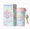 uooha多巴胺不锈钢双饮咖啡杯夏日绘语-蓝粉 （490ml） 商品缩略图0