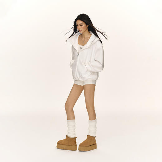 Ariseism&Neatoism 秋冬加绒厚底鞋迷你增高保暖休闲短筒雪地靴女 商品图3