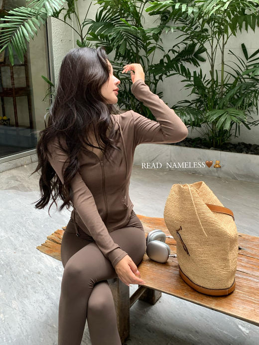 Read Nameless /咖色防晒帽衫+咖色超薄软瑜伽裤 2025/6/12 商品图5