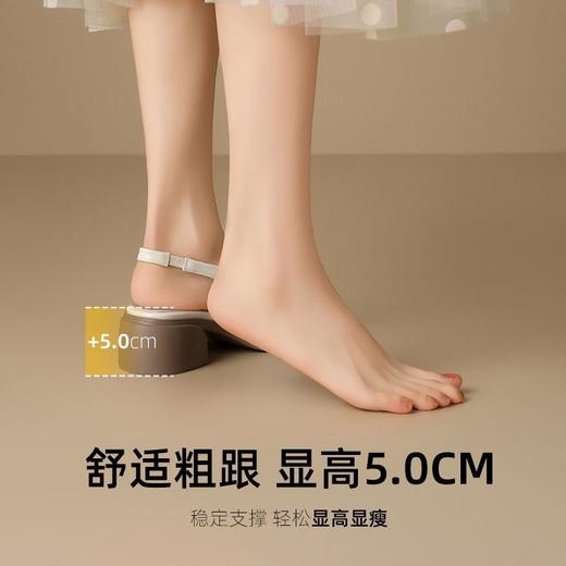 ZHR则则包头凉鞋女2025夏季新款粗跟法式单鞋配裙子气质玛丽珍鞋 商品图3