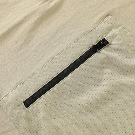 GXG男装25夏季时尚拉链口袋翻领简约通勤休闲男式短袖POLO衫K&C 商品图12