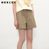 NEELLY纳俪商场同款夏新款经典白色直筒休闲短裤女显瘦修饰阔腿裤N25051H01127 商品缩略图0