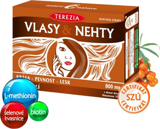 捷克特蕾西亚TEREZIA 头发指甲补充剂60粒 头发亮泽、指甲坚韧，掉发减少！守护你的自然美~ 日期26年11月 商品图5