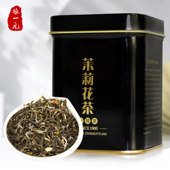 张一元茶叶茉莉花茶特级浓香花茶黑罐罐装50g /水饮冲调 /茗茶 /茉莉花茶 商品图1