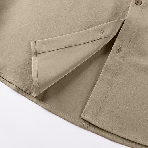 GXG男装25夏季时尚撞色绣线简约翻领宽松休闲男式短袖衬衫K&C 商品图6