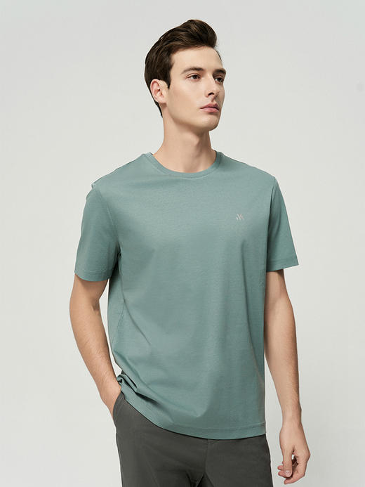 【半价款多色男士T桖】25年夏季新品男士圆领短袖棉质薄款商务休闲上衣 商品图2