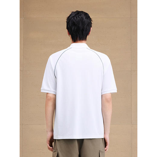 GXG男装 重磅分割印花反光休闲polo衫男士翻领短袖上衣 25夏热卖 商品图3