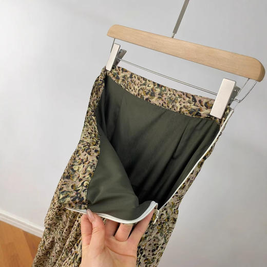 法式碎花茶歇裙！2025印花度假垂感荷叶边蛋糕半裙！女款复古高腰中长裙！ 商品图3