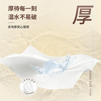 清风抽纸 原木金装抽纸3层100抽20包【金装M号】整箱纸巾（包邮） /家庭清洁/纸品 /清洁纸品 /抽纸 商品图3