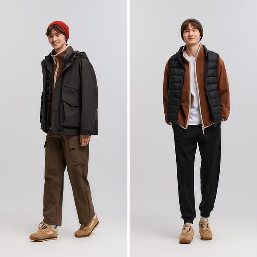 森马中国国家地理系列羽绒服男2025春季新款两件套情侣 商品图3