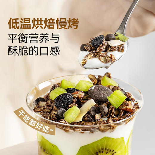 璞匠可可黑巧烘焙燕麦片早餐即食冲饮水果坚果燕麦片 商品图3