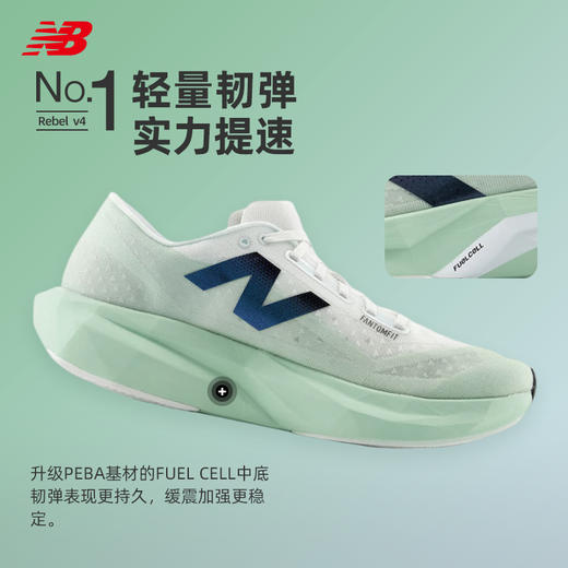NEW BALANCE/NB Rebel V4男女款轻量竞速专业训练运动缓震缓冲跑步运动鞋 商品图1