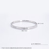 【限时8.8折】PT950 CNC 清新 国际铂金协会 铂金空心固口手镯CNC鱼鳞仿钻手镯（面宽约3.8-4.2mm，厚约2.1mm）(BSZ00146)预售产品下单后不退款不退货不换货不补差价) 商品缩略图2