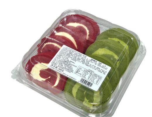红丝绒 抹茶红豆双拼瑞士卷 商品图0